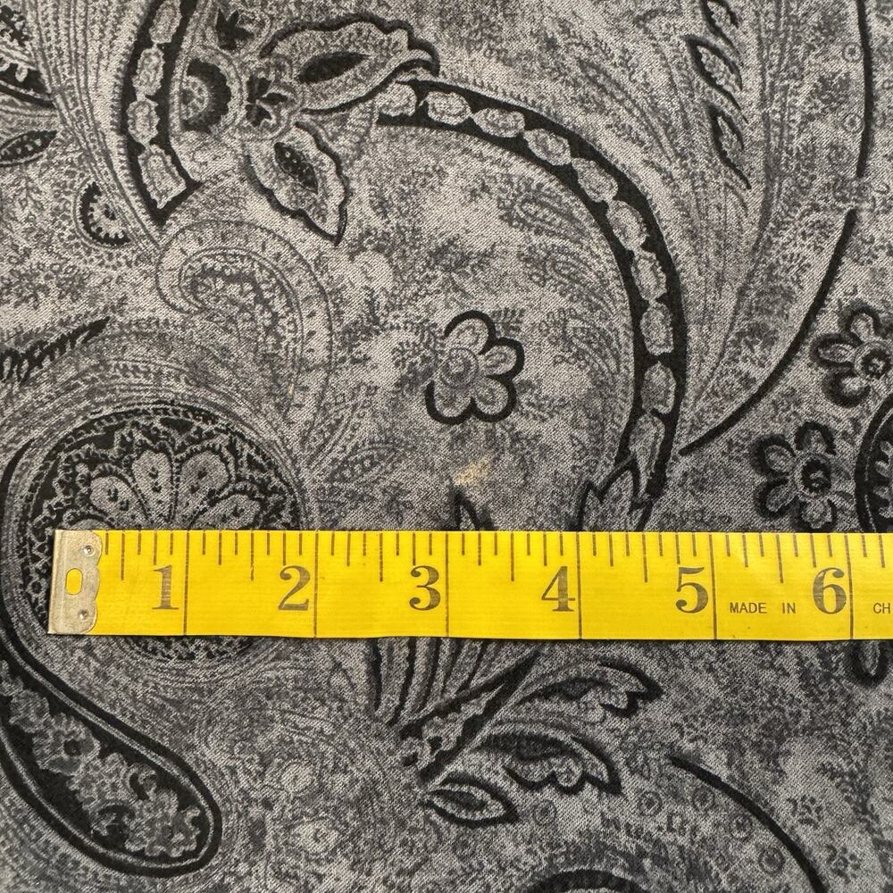 Bonnie Boynton Women's Suit Skirt Size L/XL Grey Black Paisley Print Vintage - Picture 12 of 14